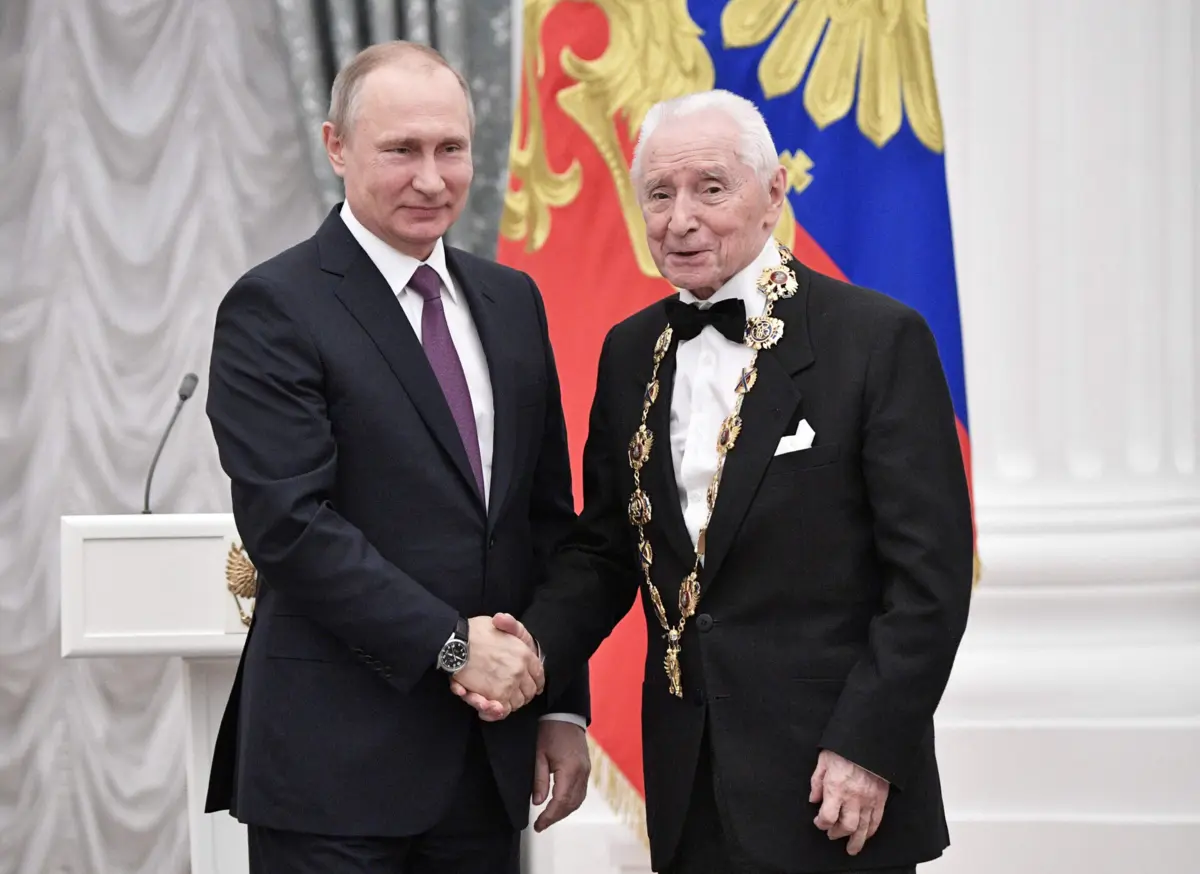 Yuri Grigorovich foi condecorado o ano passado pelo presidente russo