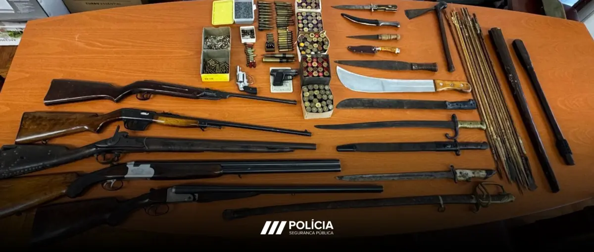 Detido por tentativa de homicídio, tinha arsenal em casa