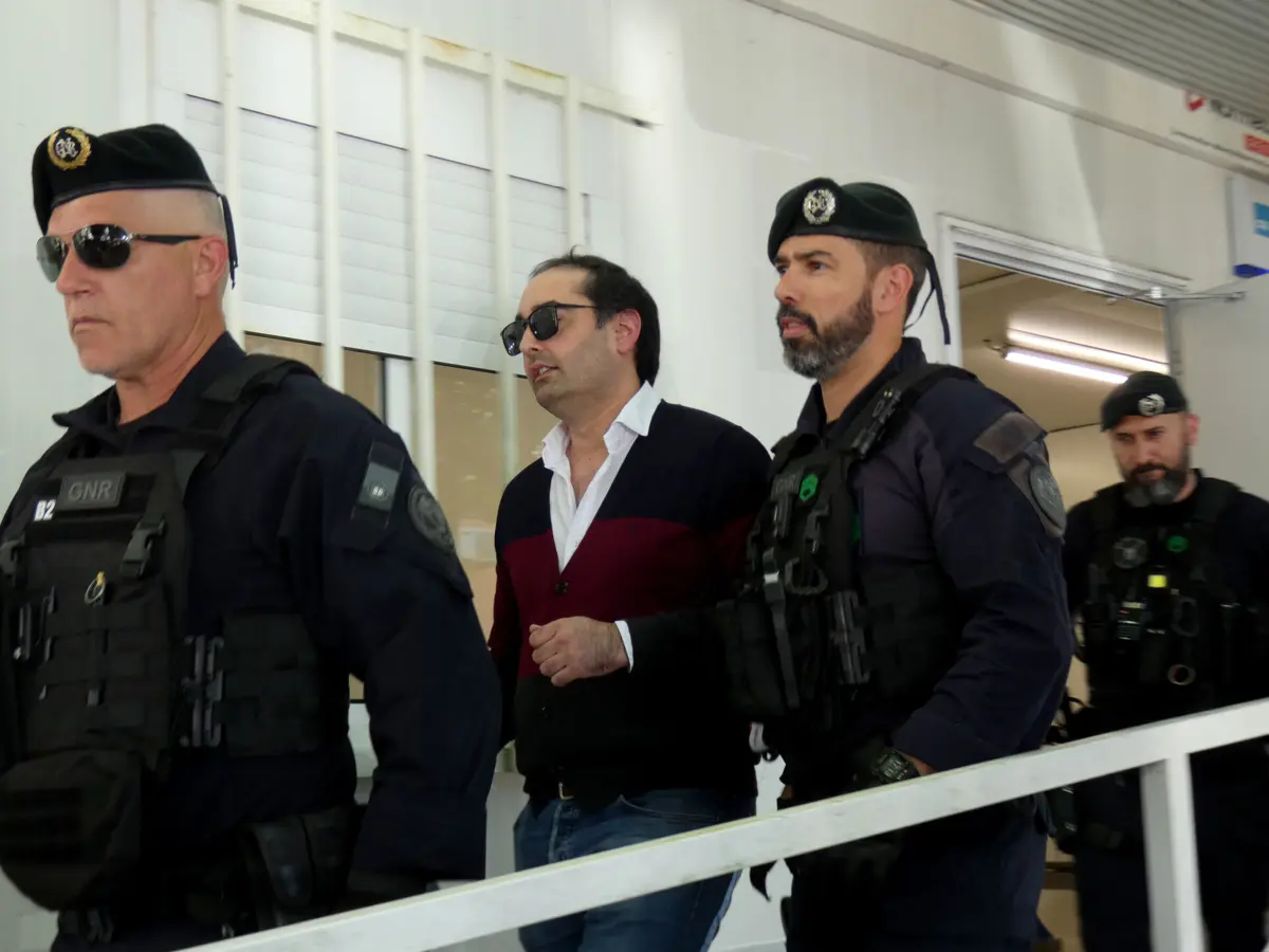 O arguido, Fernando Valente, no Palácio da Justiça de Aveiro