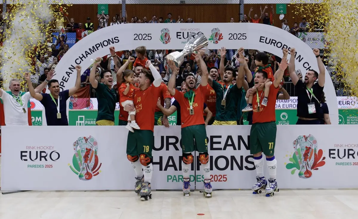 Quatro barcelenses ajudaram Portugal a reconquistar o título de campeões da Europa de hóquei em patins