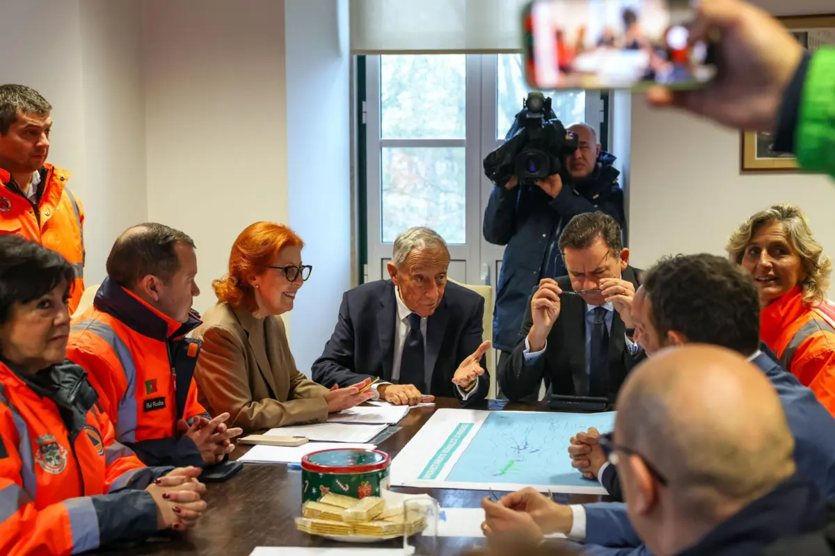 O presidente da República participou hoje numa reunião nas instalações da APA em Coimbra