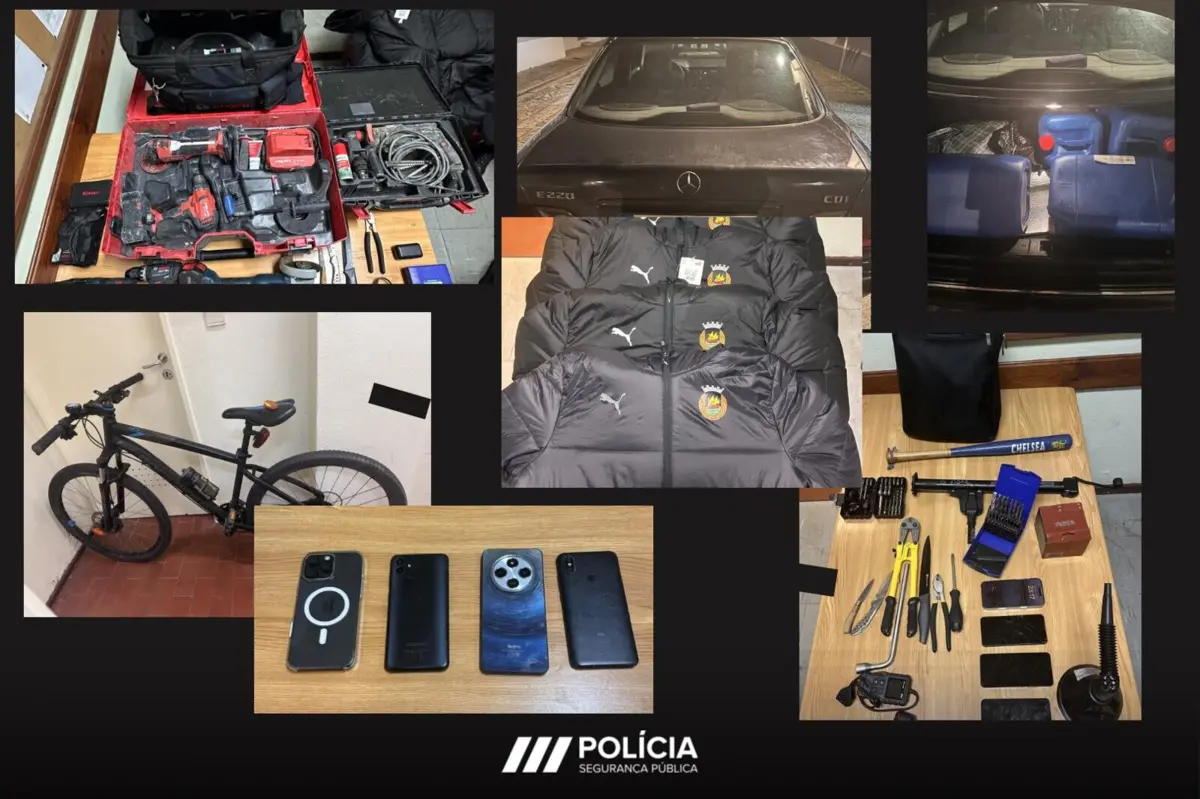 Policia deteve três homens e apreendeu material furtado