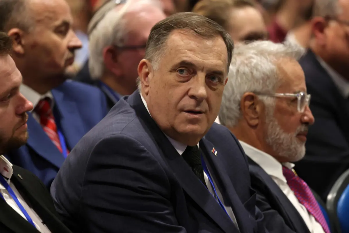 O líder político dos sérvios da Bósnia, Milorad Dodik