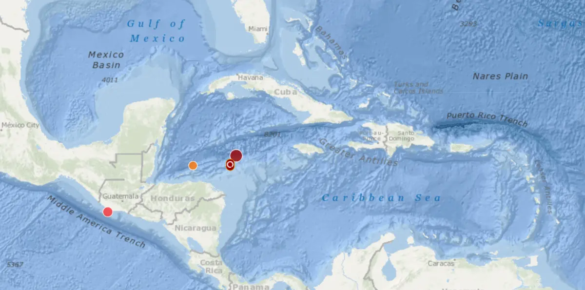 Imagem de contexto do artigo Cancelados alertas de tsunami emitidos após sismo de magnitude 7,6 nas ilhas Caimão