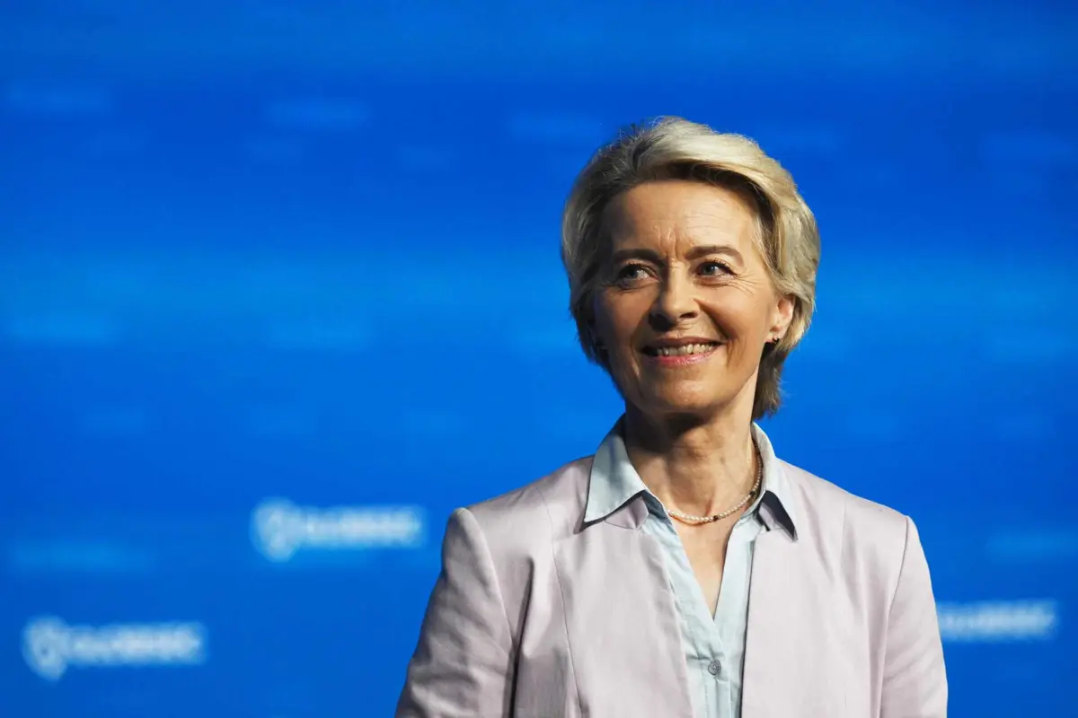 A presidente da Comissão Europeia, Ursula Von der Leyen