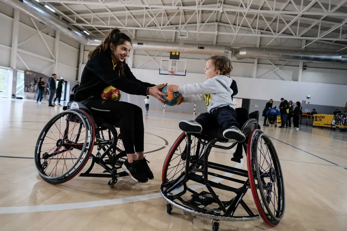 Pavilhão do Lis, nas Cortes, Leiria, foi construído a pensar no desporto adaptado