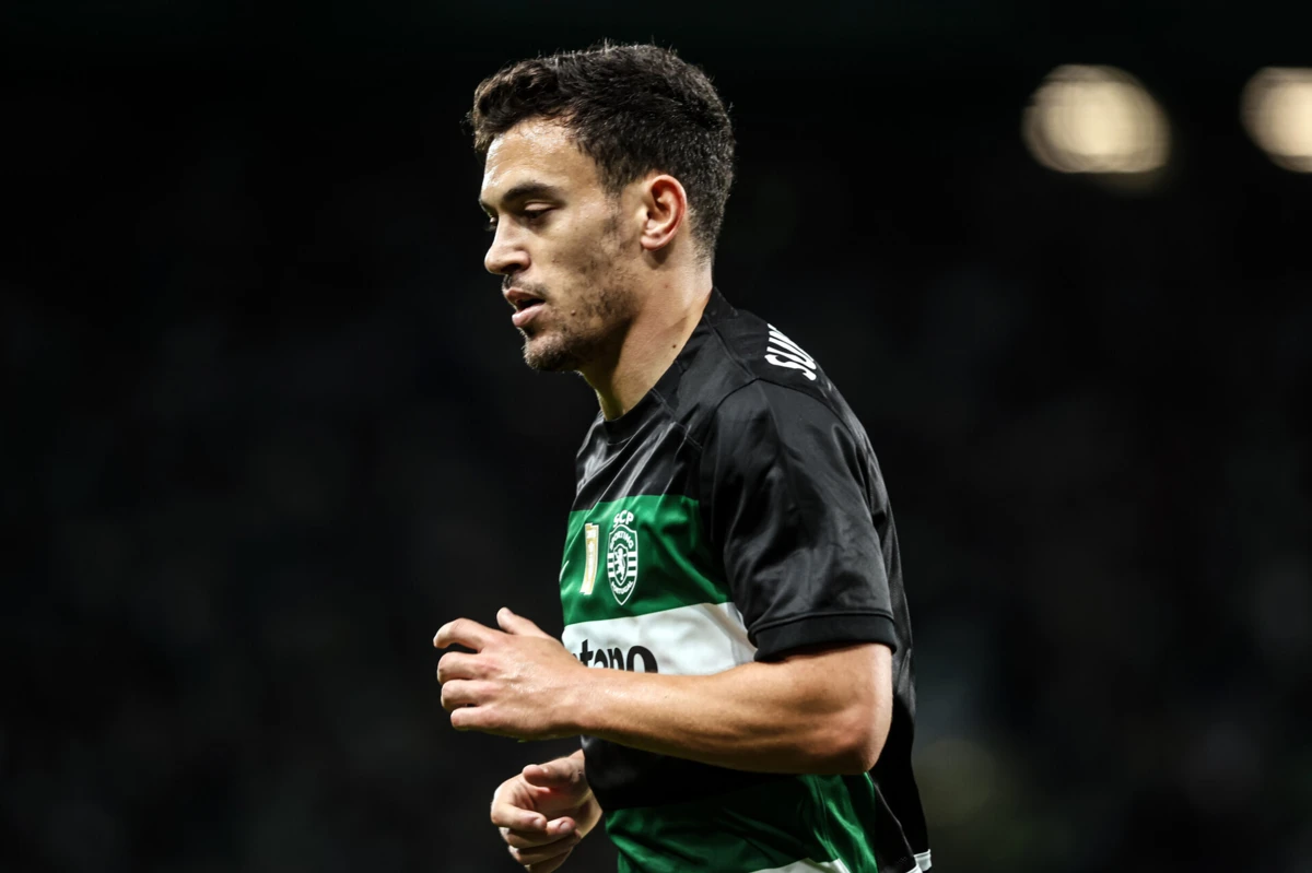 Pedro Gonçalves contraiu uma lesão muscular no Braga-Sporting