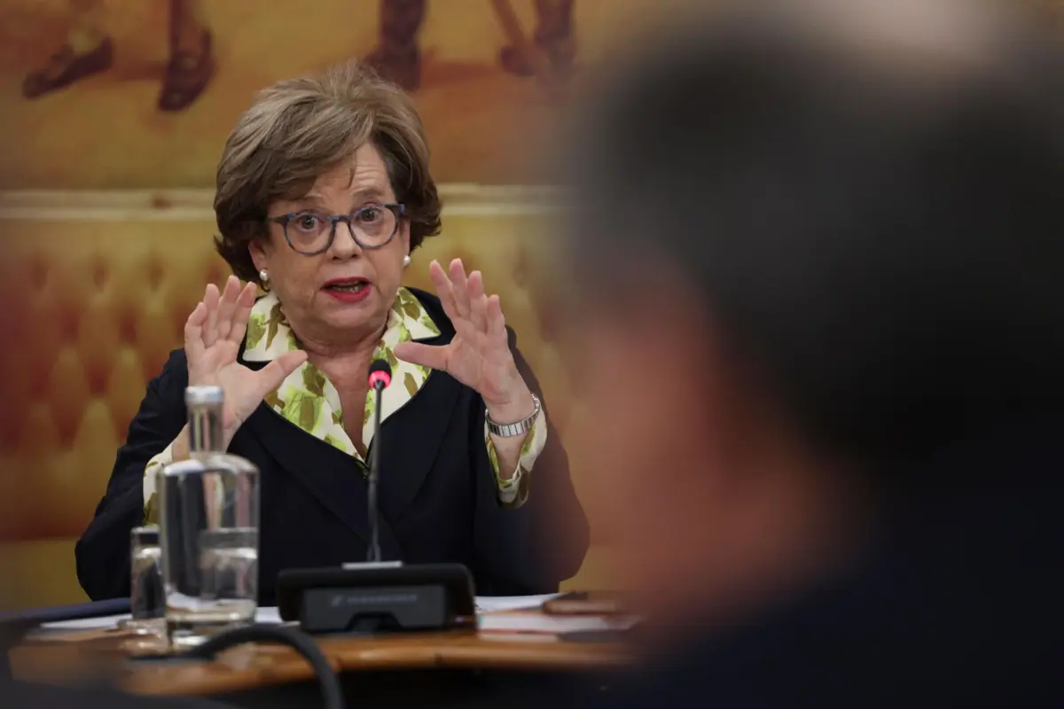 Ministra Maria Lúcia Amaral no Parlamento