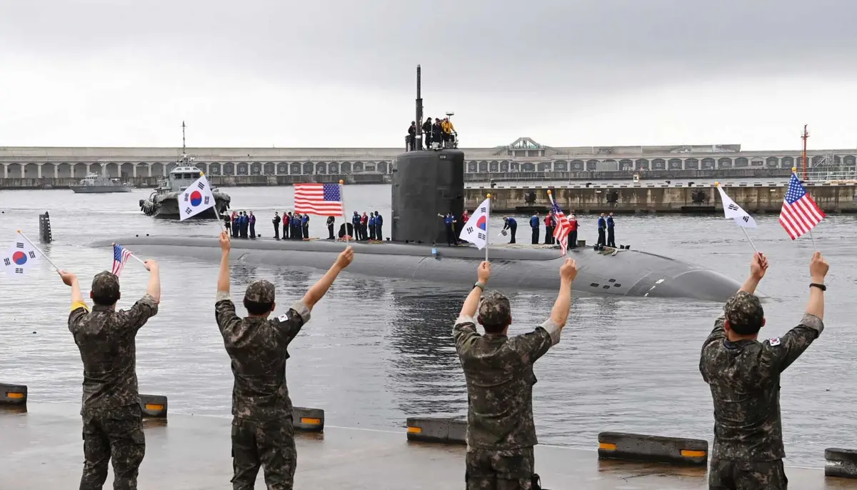 Imagem de contexto do artigo Coreia do Sul e EUA fazem exercícios navais com submarino de propulsão nuclear
