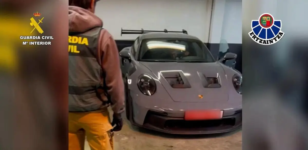Porsche foi apreendido em Madrid