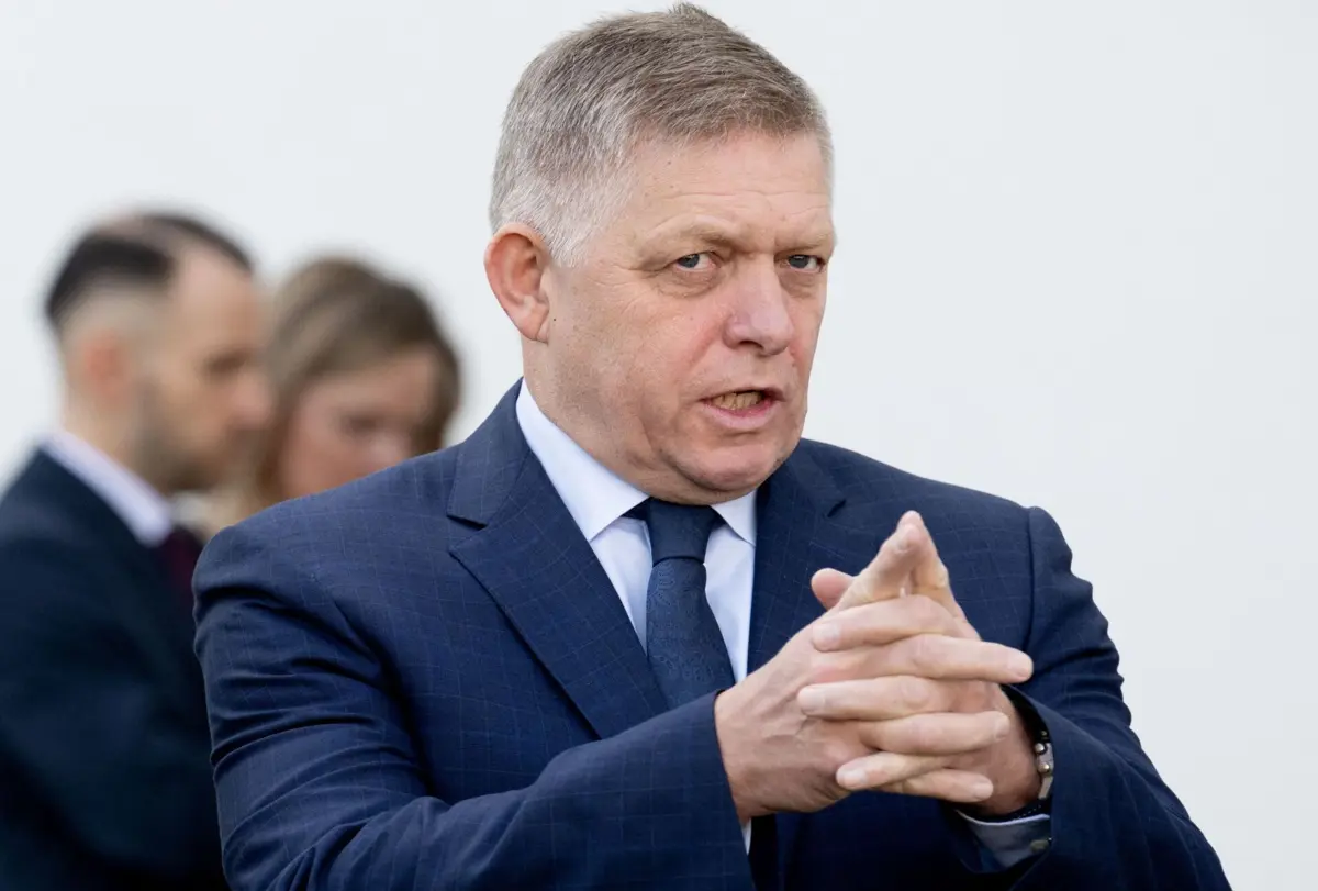 O primeiro-ministro eslovaco, Robert Fico