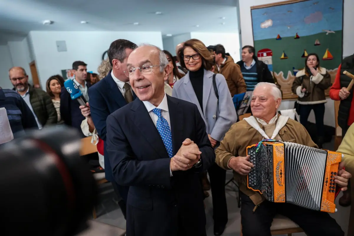 O candidato presidencial Luís Marques Mendes