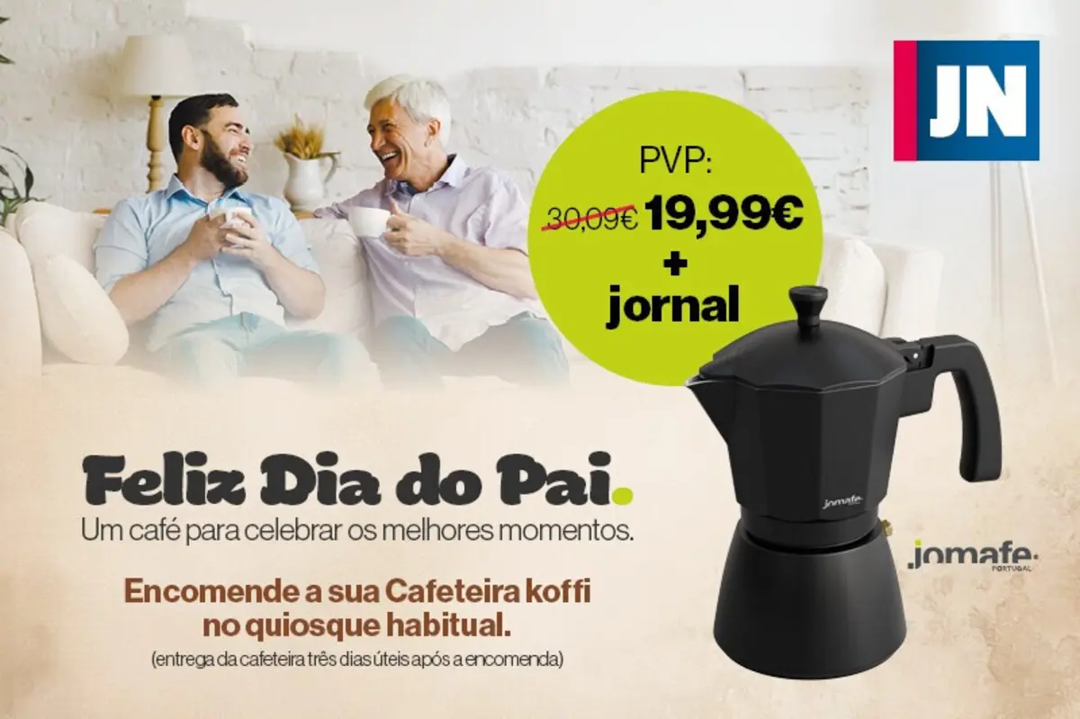 Imagem de contexto do artigo No Dia do Pai, JN lança à venda a Cafeteira Koffi