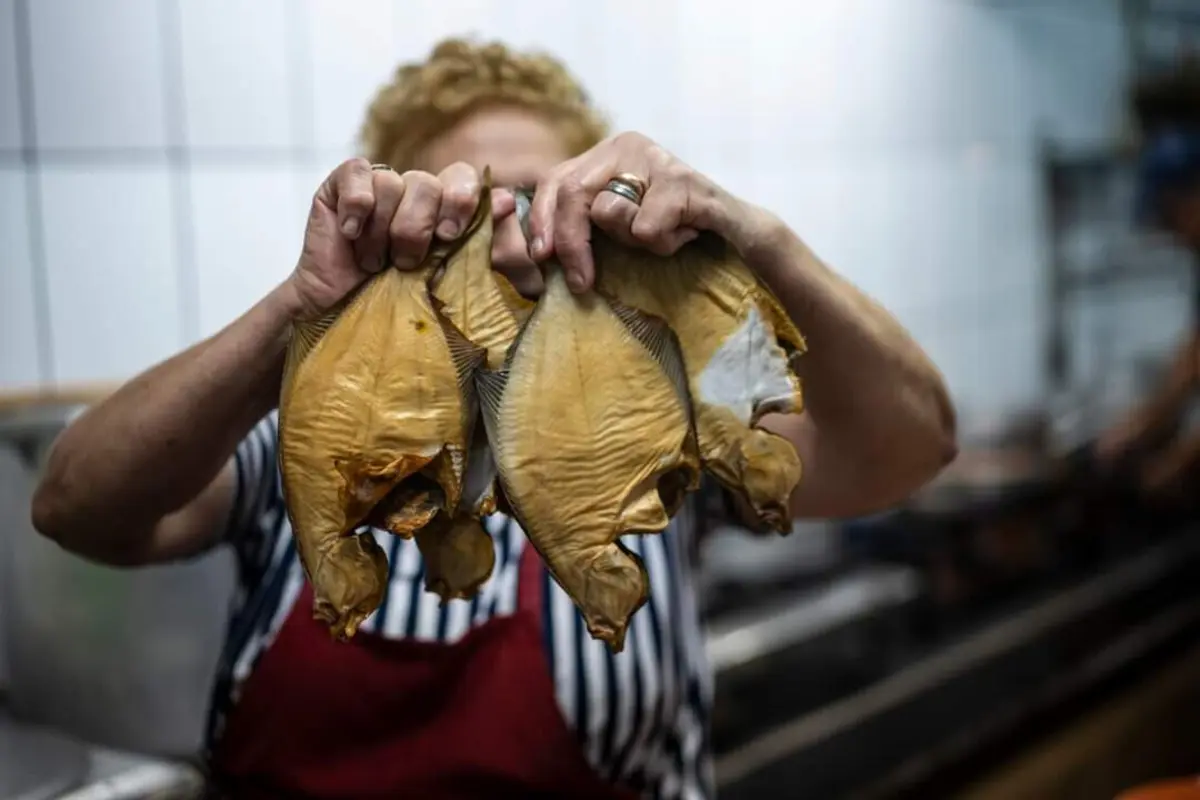 Solha seca frita na festa de Lanhelas