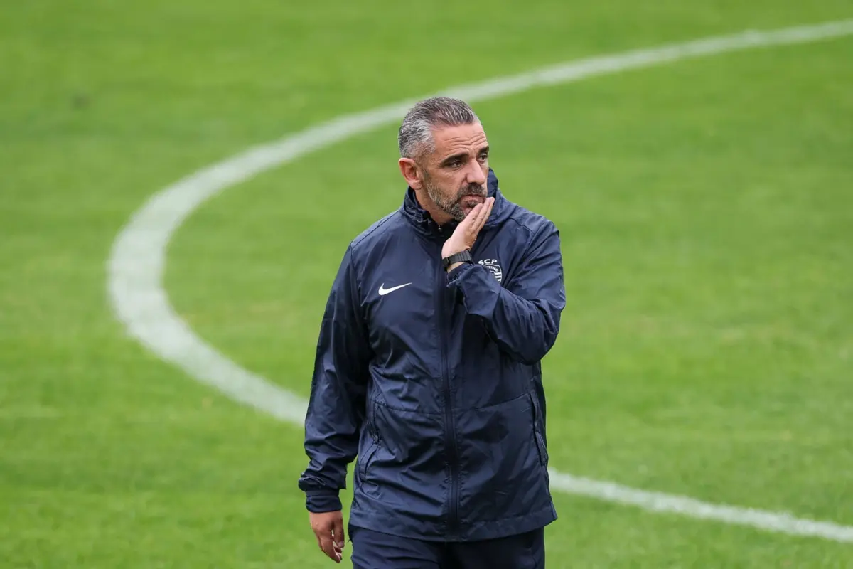 O treinador do Sporting, Rui Borges
