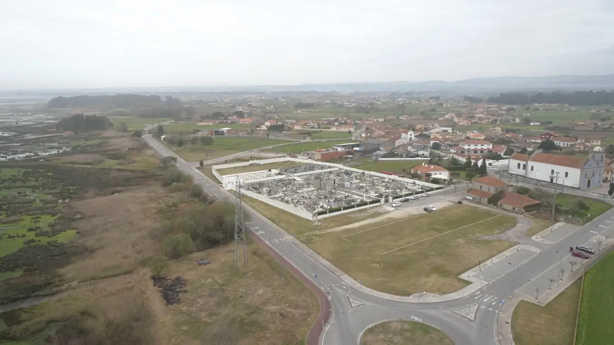 Zona de intervenção da empreitada no Bunheiro