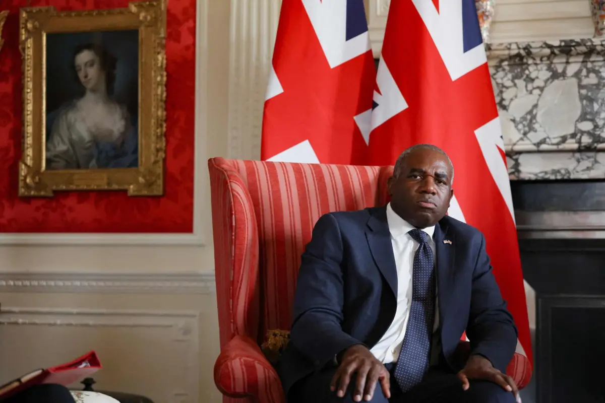 O ministro dos Negócios Estrangeiros britânico, David Lammy