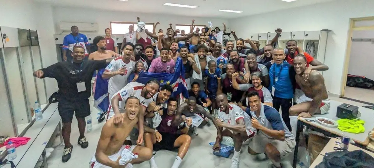 A festa dos jogadores numa qualificação inesquecível