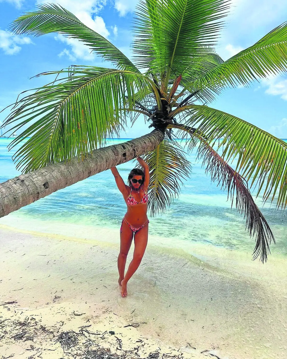 Apresentadora voltou à Ilha Saona, no mar das Caraíbas, 25 anos depois, agora com filhos