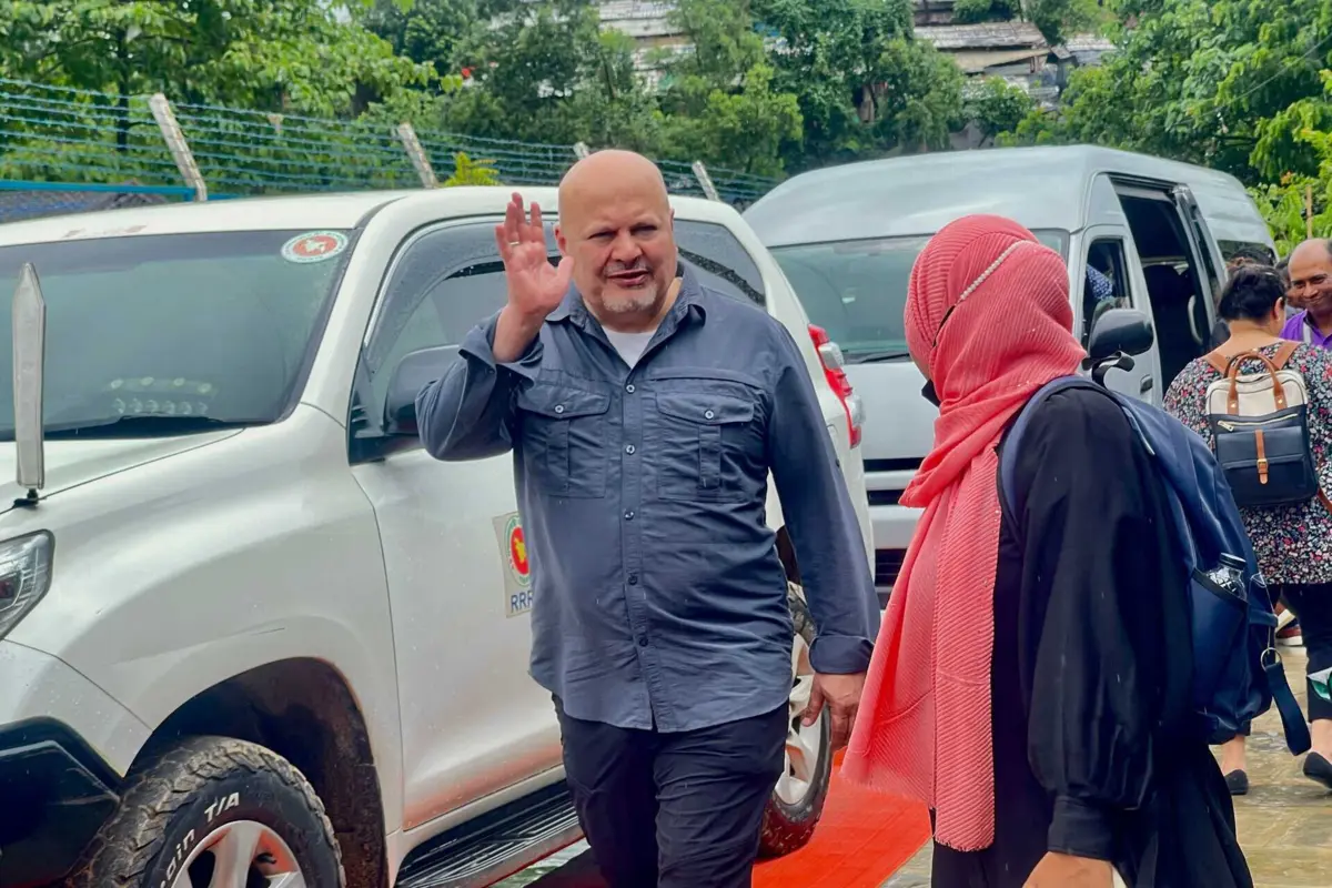 O procurador-gelra do Tribunal Penal Internacional, Karim AA Khan