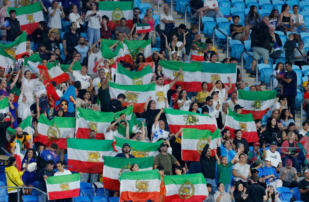 Adeptos do Irão na Taça Asiática feminina