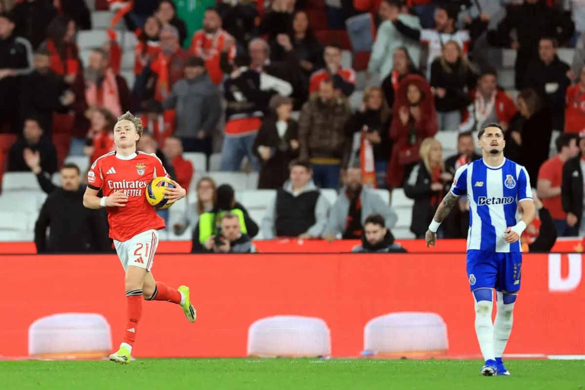 Norueguês marcou o primeiro do Benfica