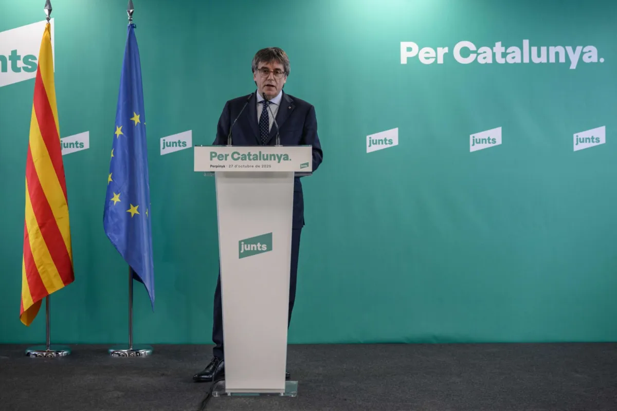 Carles Puigdemont, líder do Junts, anunciou rutura com o PSOE