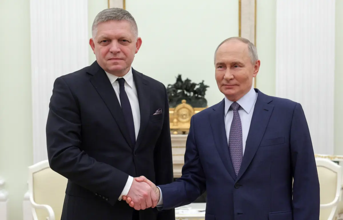 Robert Fico e Vladimir Putin