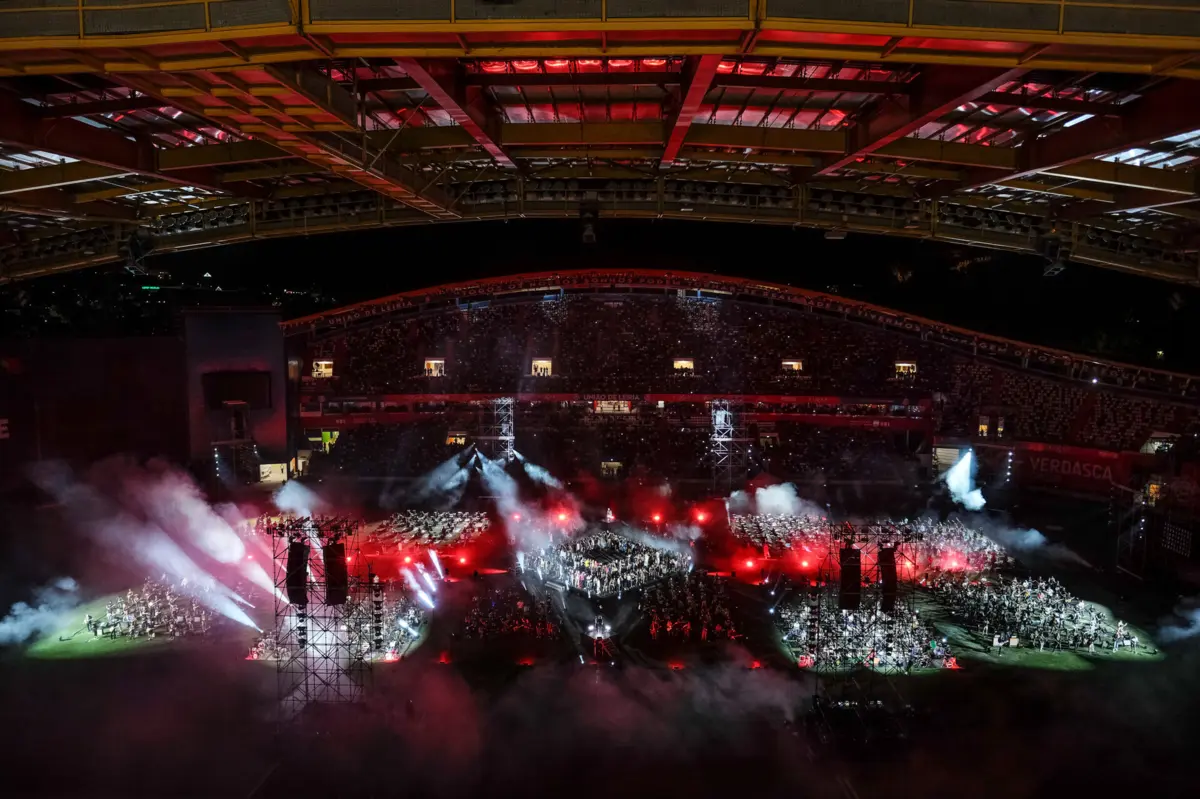 Entusiasmo entre os músicos participantes estendeu-se à plateia