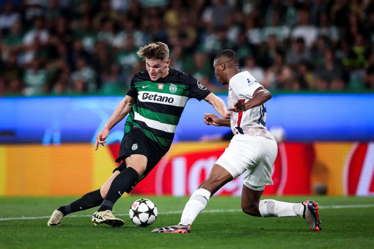 Gyokeres estreou-se na Champions com um golo sobre o Lille. O sueco continua imparável neste arranque de temporada