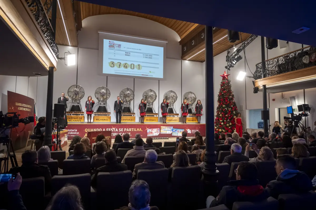 Extração decorreu na emblemática Sala de Extrações da Santa Casa da Misericórdia de Lisboa
