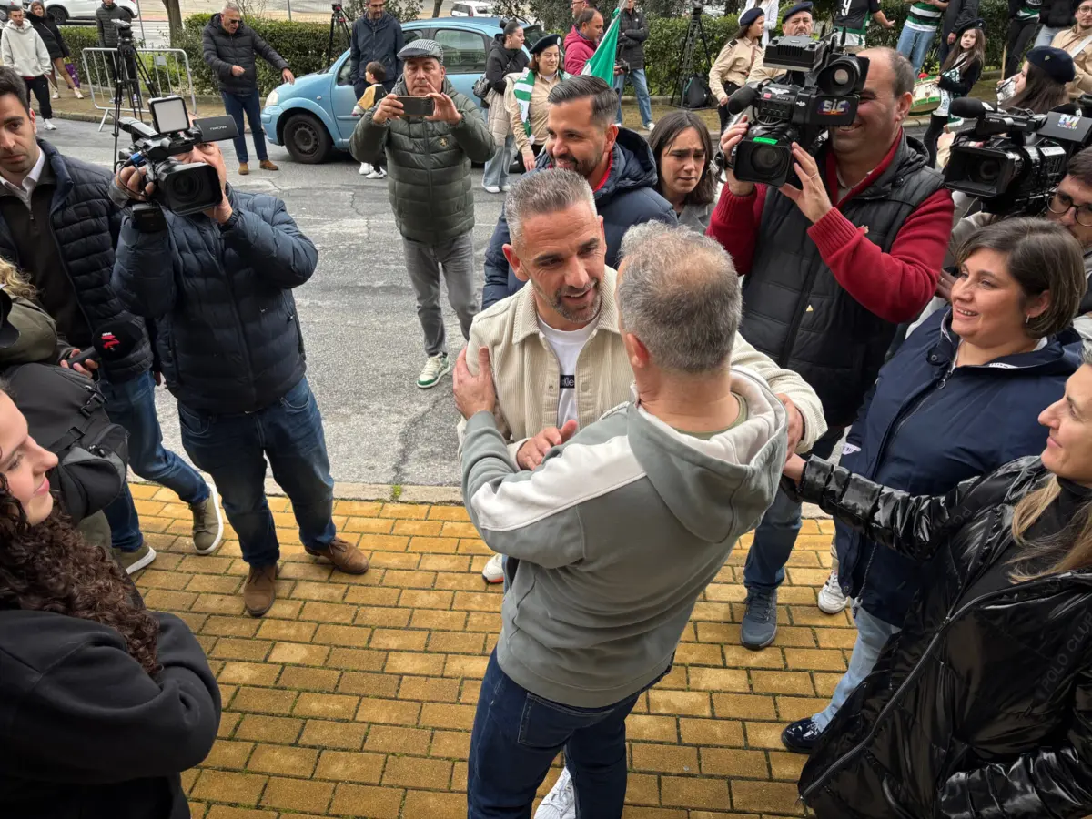 Rui Borges recebido por amigos em Mirandela