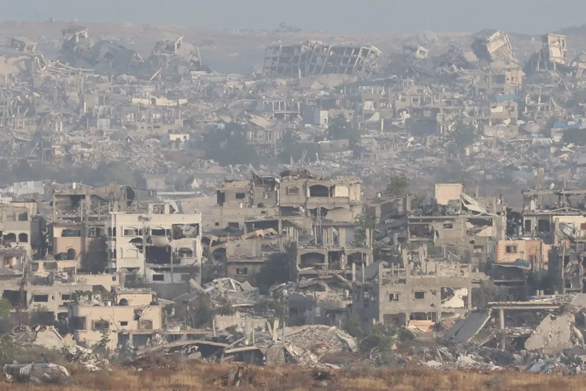 Faixa de Gaza é um monte de escombros