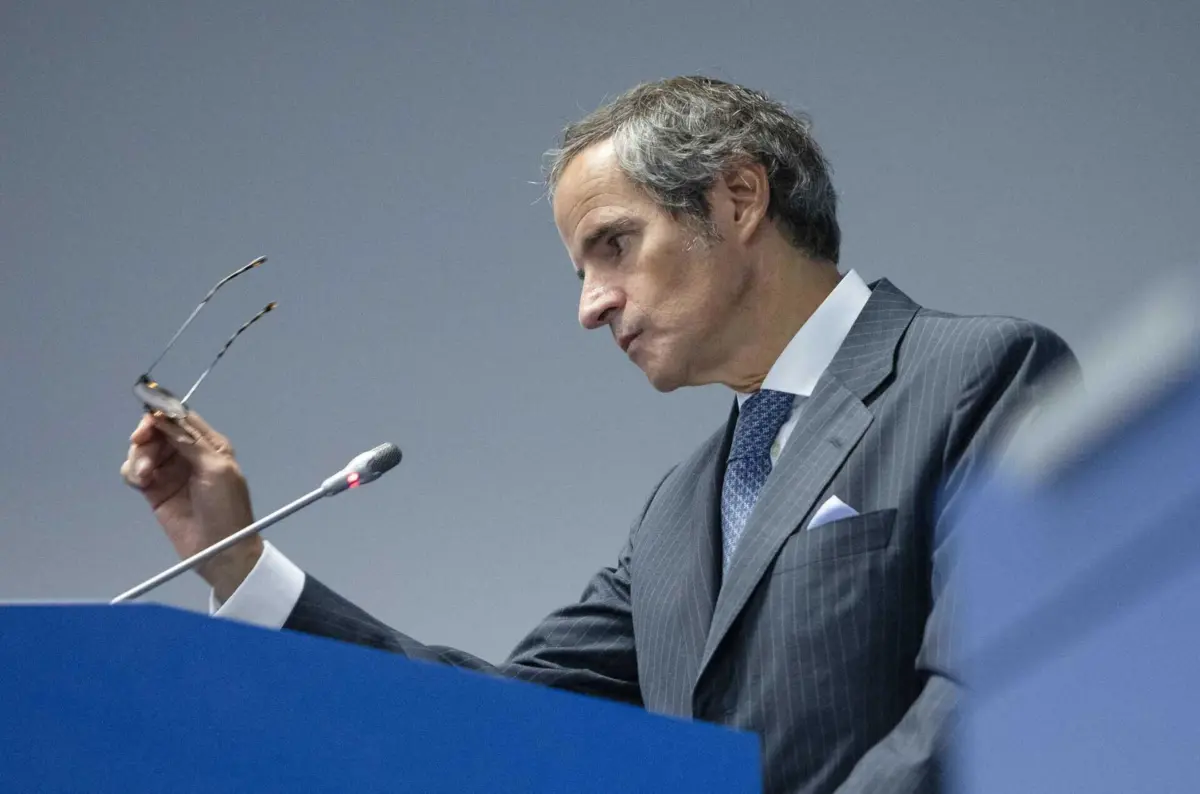 O diretor-geral da Agência Internacional de Energia Atómica, Rafael Grossi