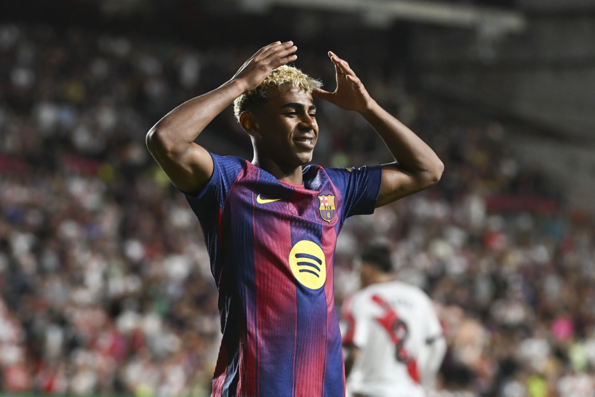 Yamal é um dos craques do Barcelona e será uma arma apontada à baliza do Getafe, no jogo de amanhã