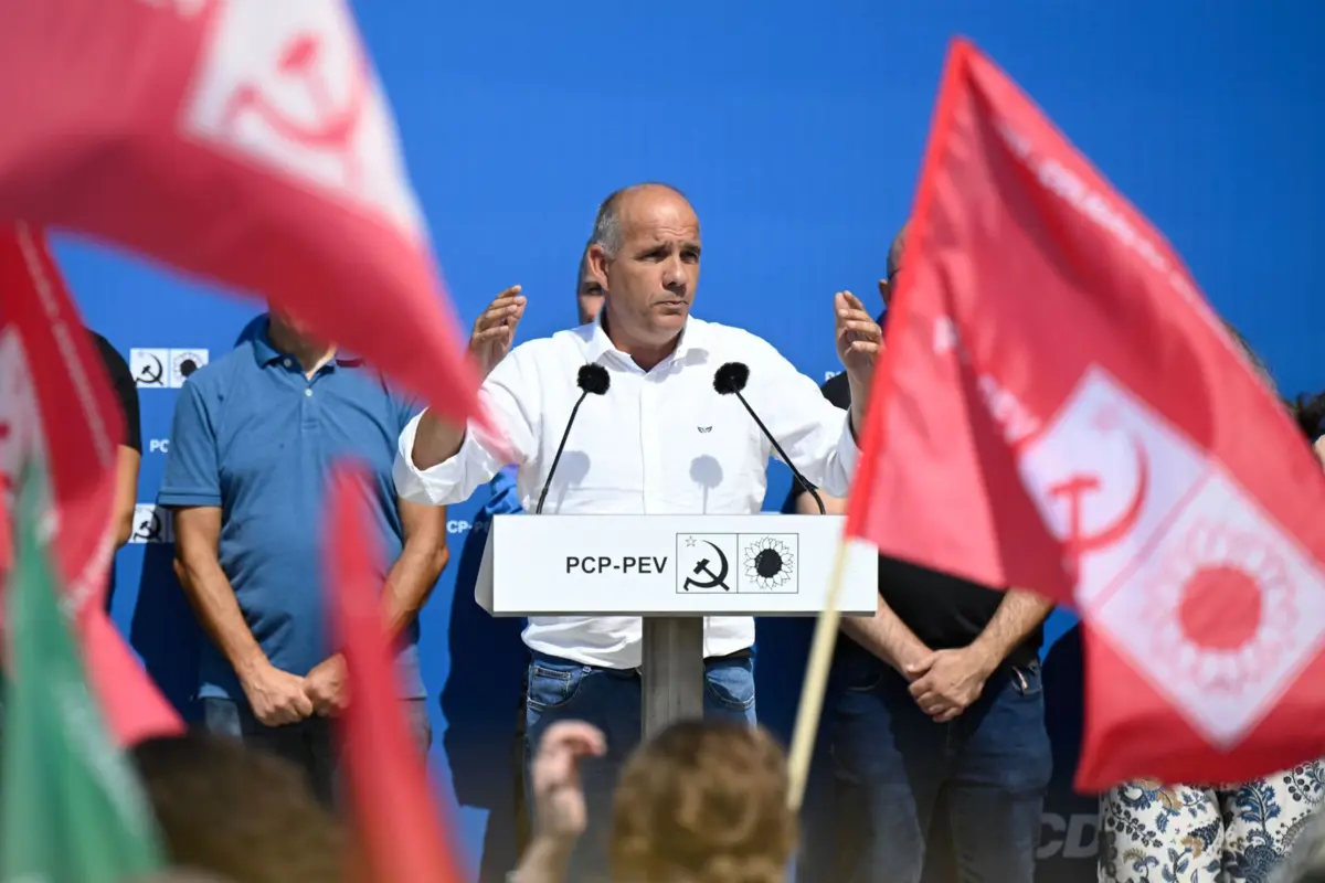 O secretário-geral do PCP, Paulo Raimundo