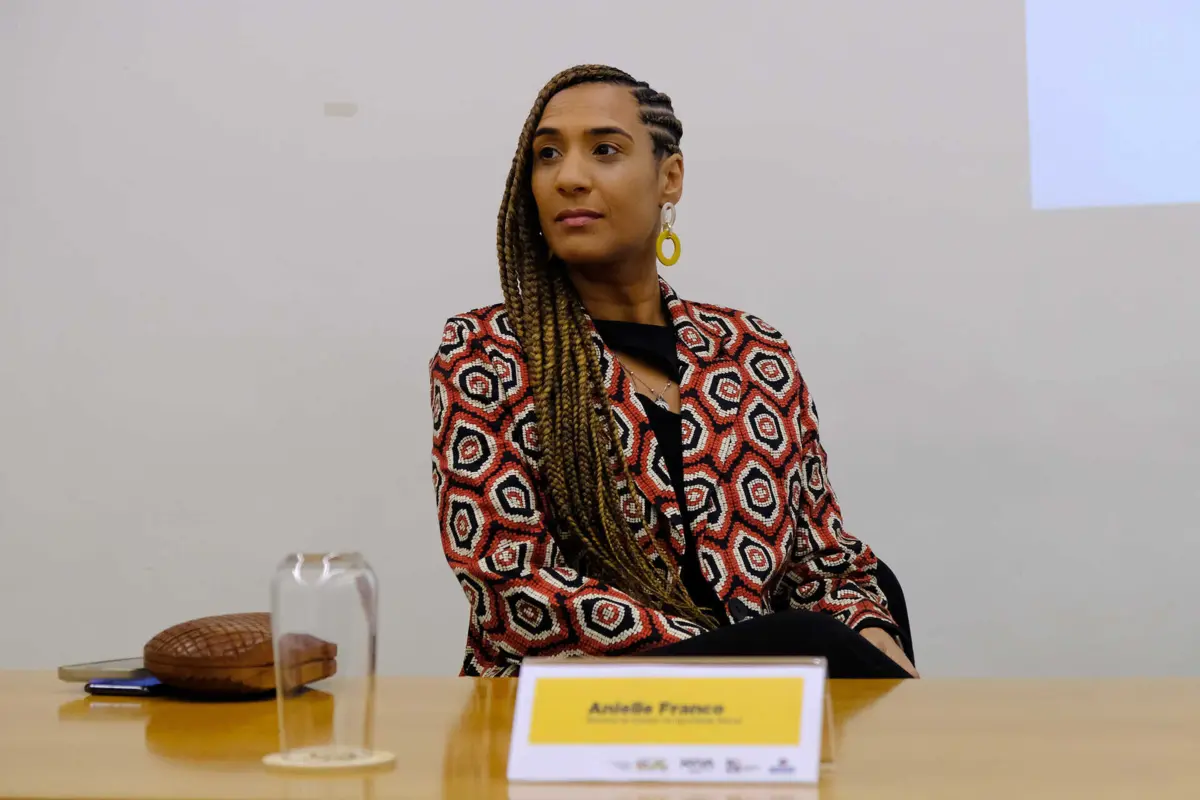 A ministra brasileira da Igualdade Racial, Anielle Franco
