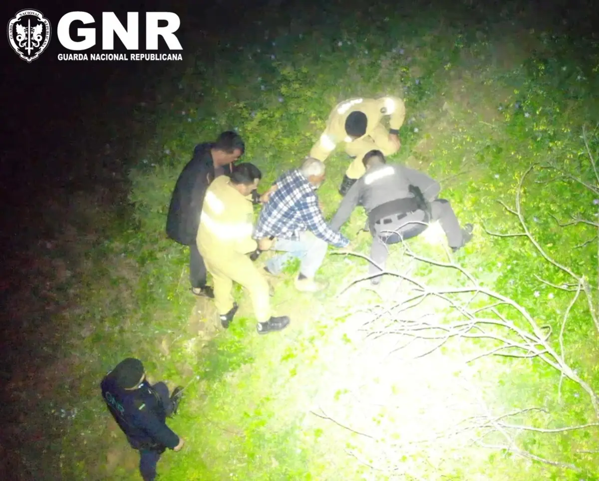 Idoso foi localizado graças a drone da GNR