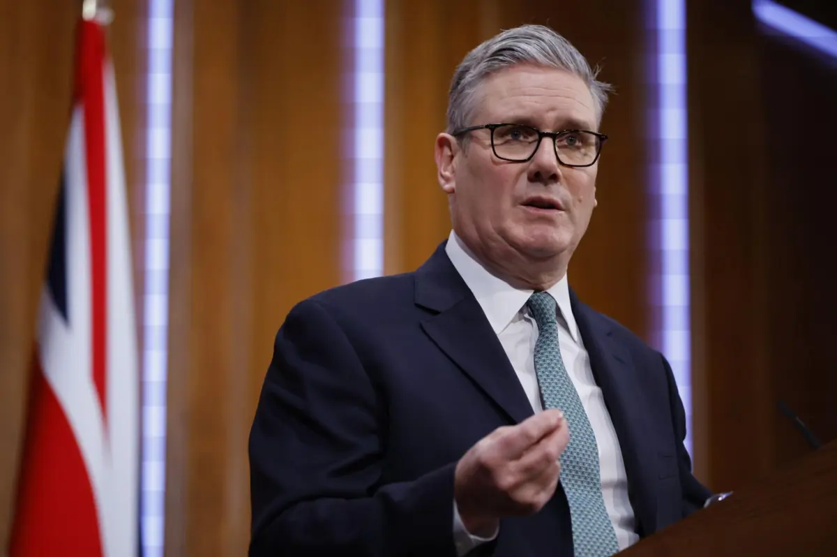 O primeiro-ministro britânico, Keir Starmer