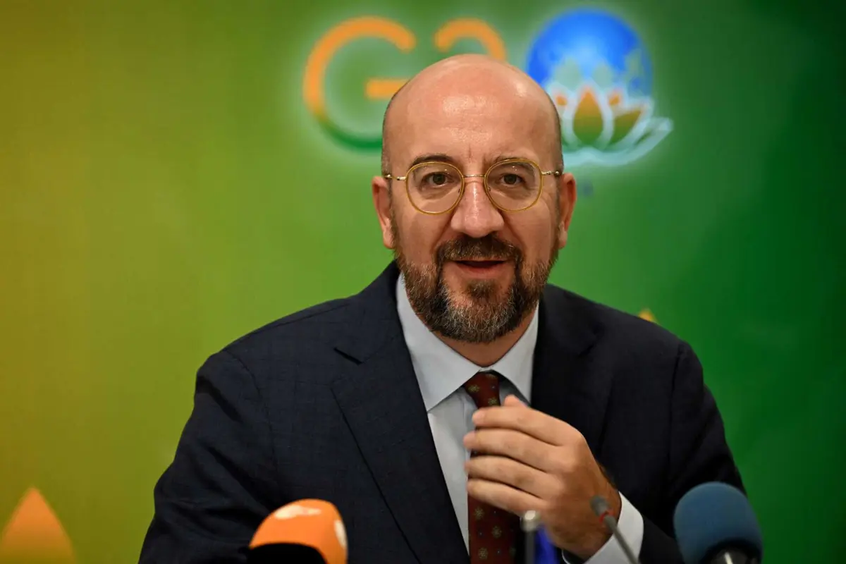 O presidente do Conselho Europeu, Charles Michel