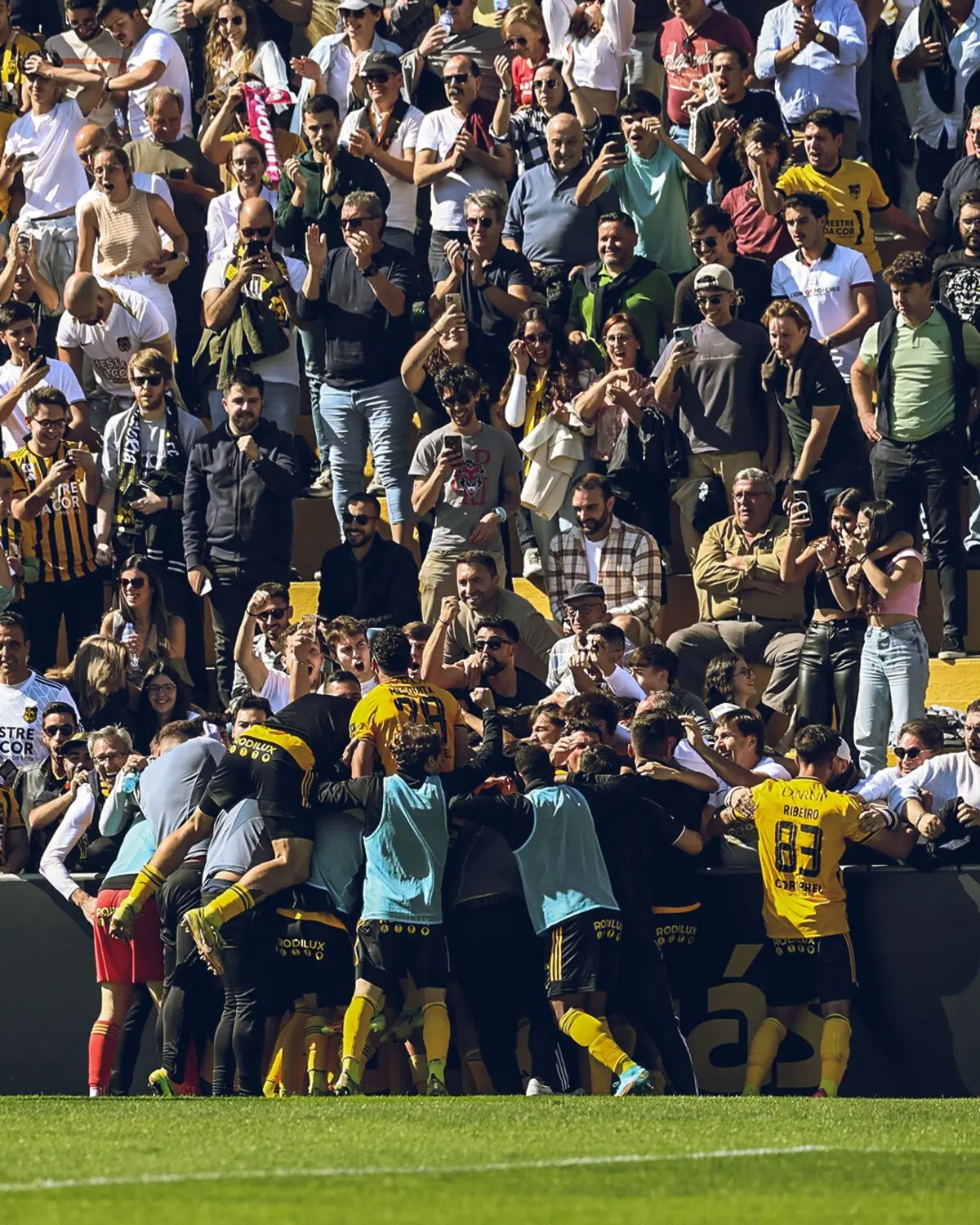 Lusitânia de Lourosa venceu o Feirense por 1-0 na primeira mão do play-off de acesso à Liga 2