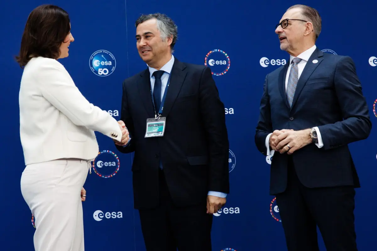 Ministro Fernando Alexandre em Bremen, no Conselho Ministerial da ESA