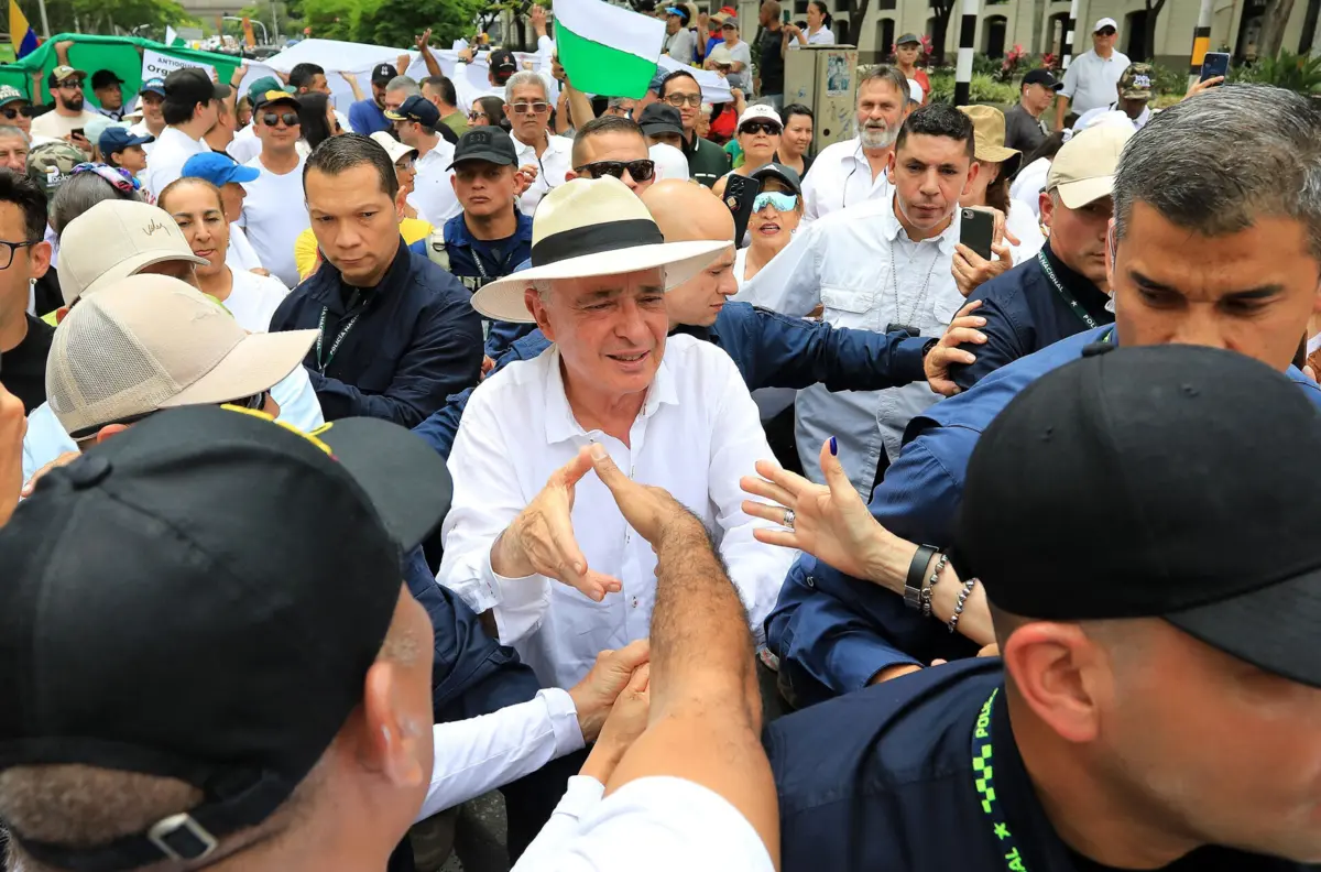 O ex-presidente colombiano Álvaro Uribe