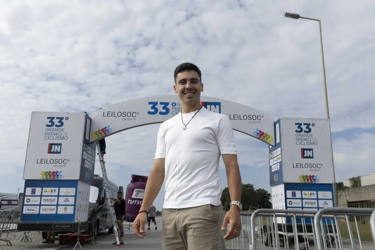 Iúri Leitão no Grande Prémio de Ciclismo JN