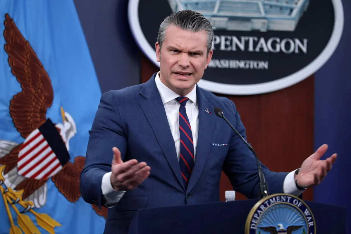 O secretário de Defesa dos Estados Unidos, Pete Hegseth