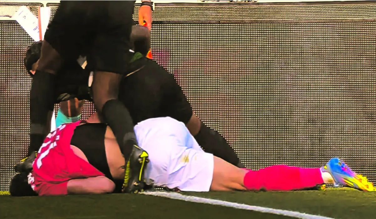 Pisão de Matheus Reis a Belotti, perto do fim, é o lance que revolta o Benfica