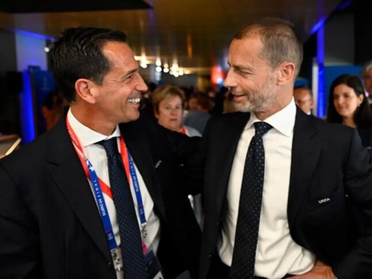 Pedro Proença e Aleksander Ceferin