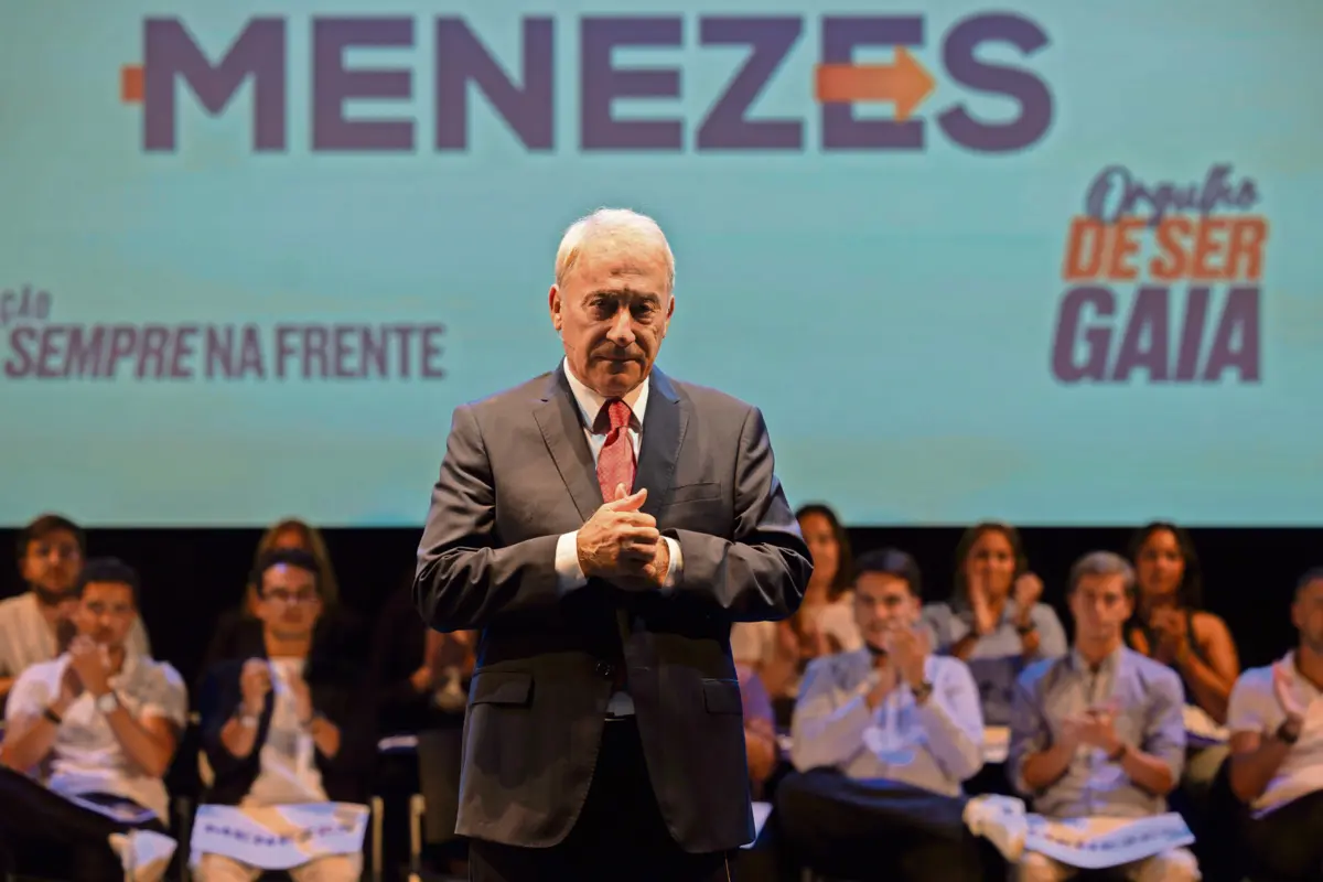 Luís Filipe Menezes, presidente eleito para a Câmara de Gaia