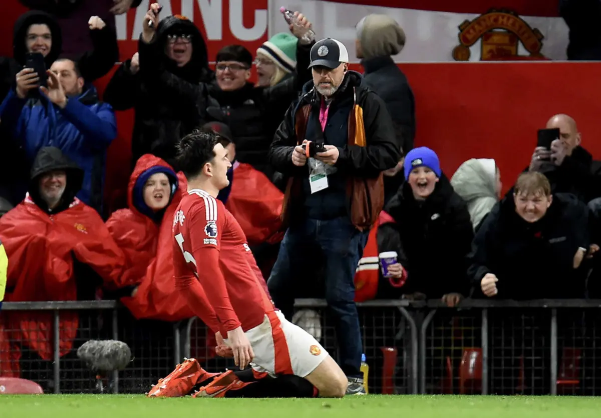 Harry Maguire marcou o golo da vitória do United