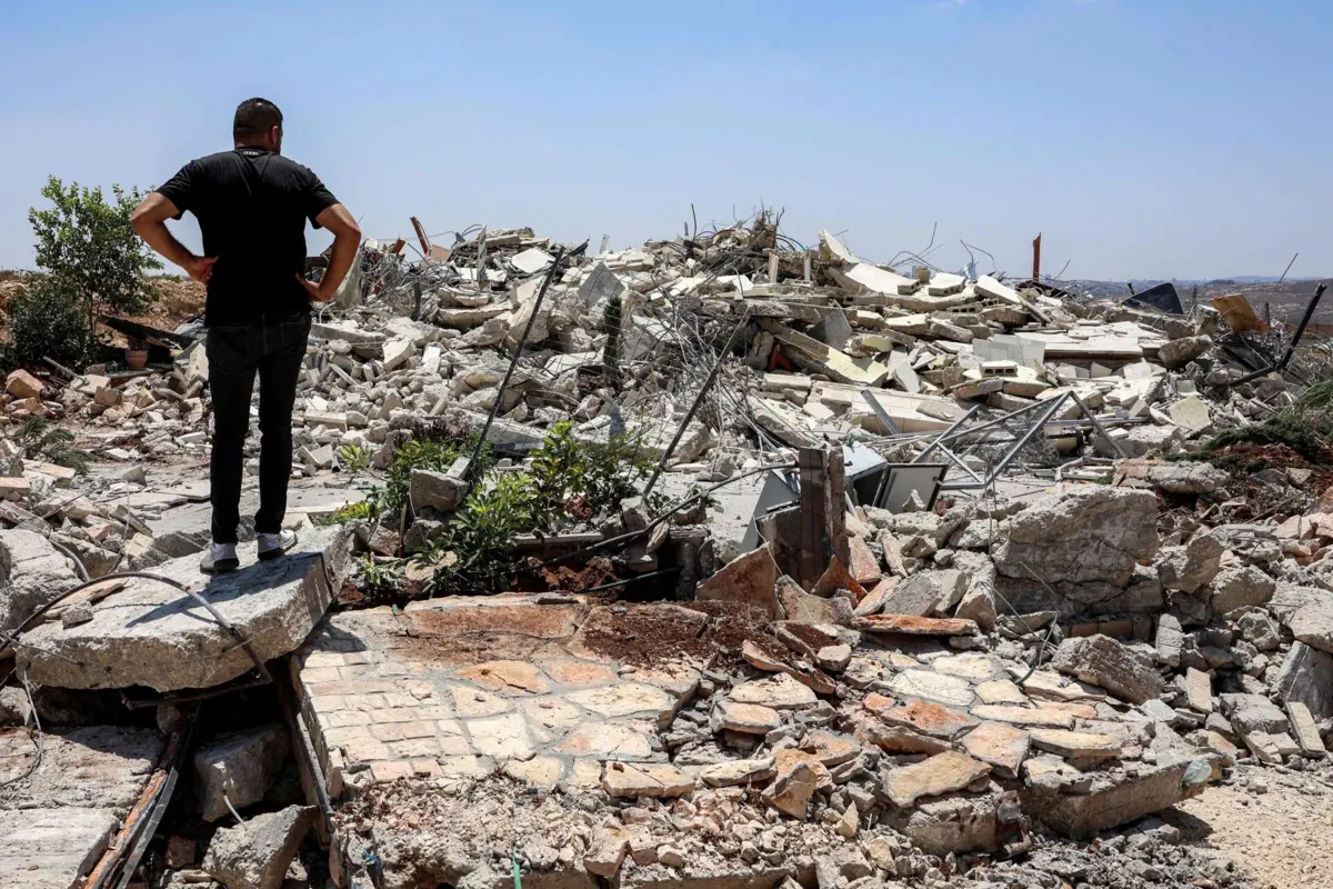 A escola destinava-se a servir centenas de alunos palestinianos